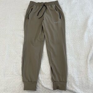 NOBULL Athletic Jogger Sweatpants Performance Training Olive Khaki S